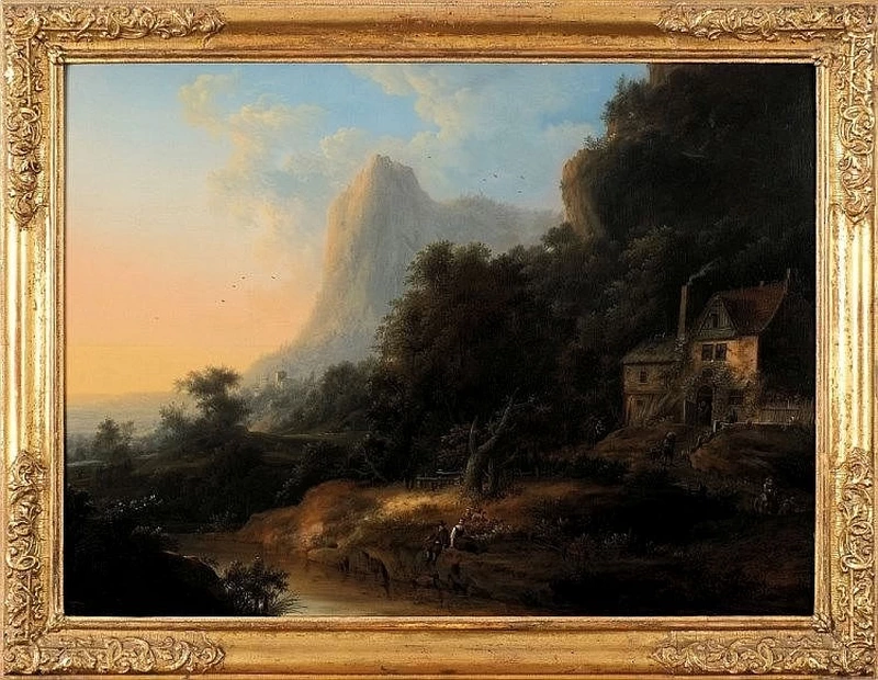 Johann Christian Vollerdt - Paesaggio renano